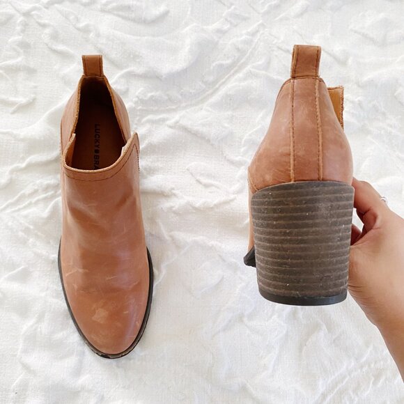 Lucky Brand Branndi Heeled Bootie Size 7 New $129 - Picture 6 of 8